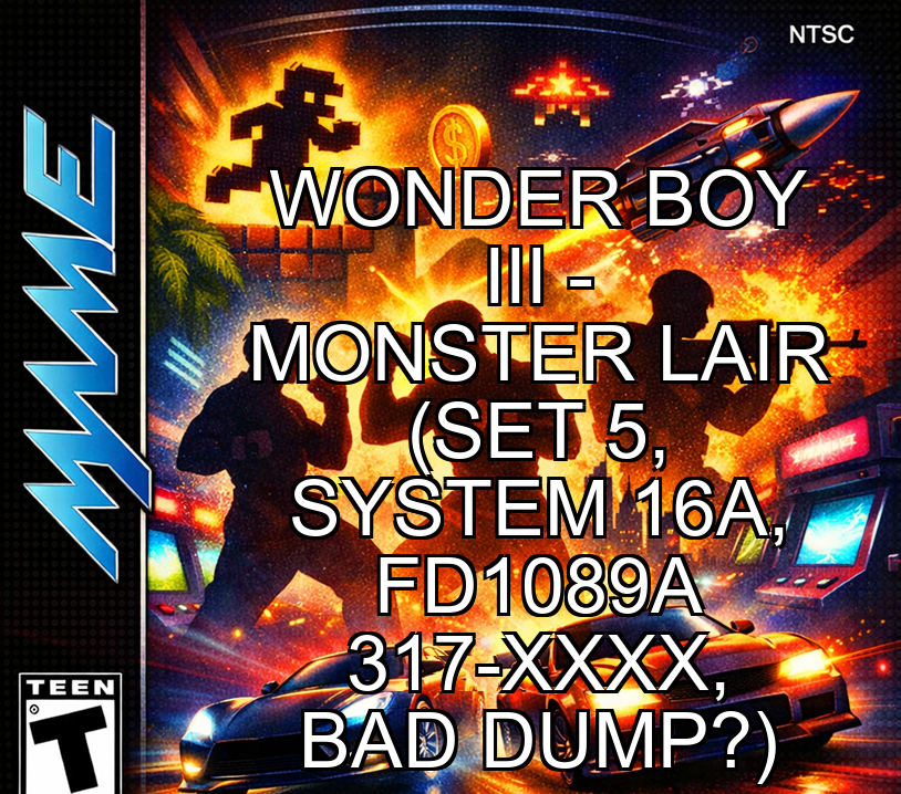 Wonder Boy III - Monster Lair (set 5, System 16A, FD1089A 317-xxxx, bad dump?)